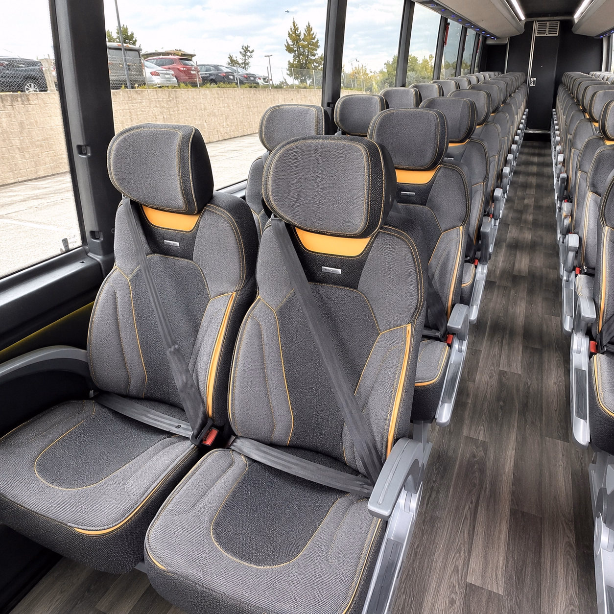 meriden charter bus interior