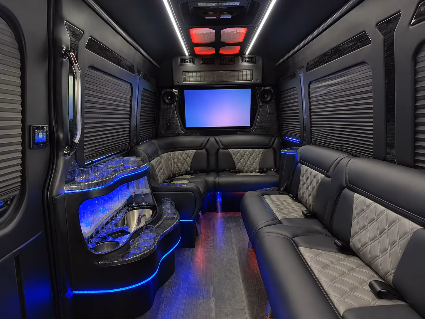 meriden corporate event transportation onboard seating