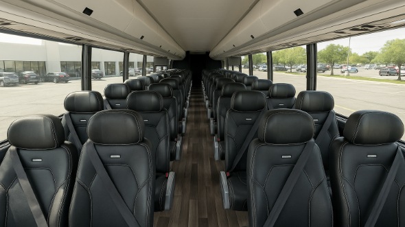 Interior of Charter Bus Company Providence's 18 Passenger Minibus in Providence