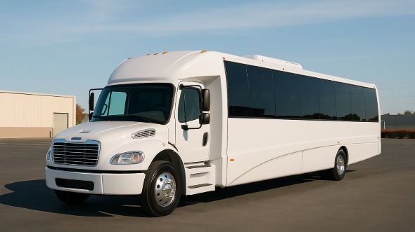 Exterior of Charter Bus Company New Haven's 18 Passenger Minibus in New Haven