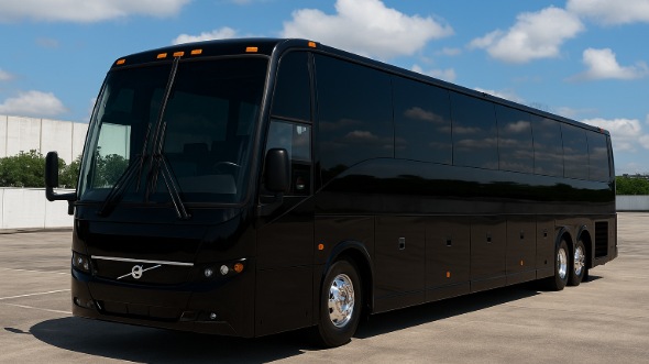 Exterior of Charter Bus Company Boston's 54 Passenger Charter Bus in Boston