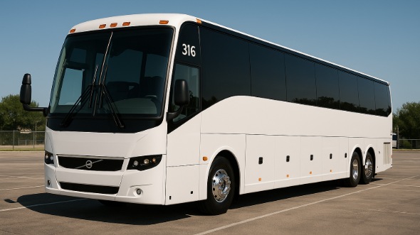 Exterior of Charter Bus Company Boston's 55 Passenger Charter Bus in Boston