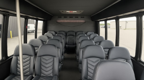 meriden 18 passenger minibus inside