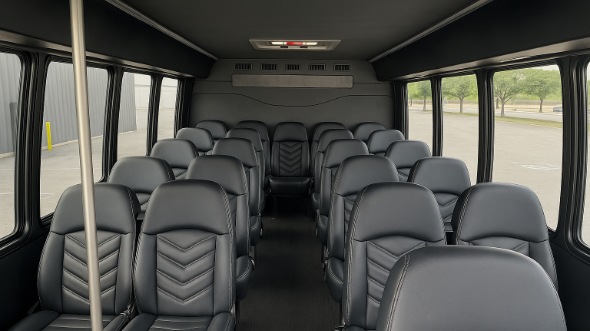 meriden 30 passenger minibus inside