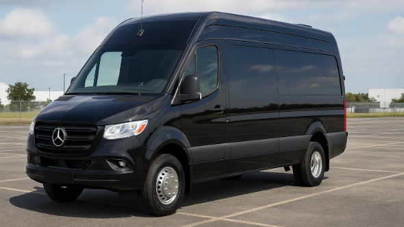 meriden sprinter van with driver