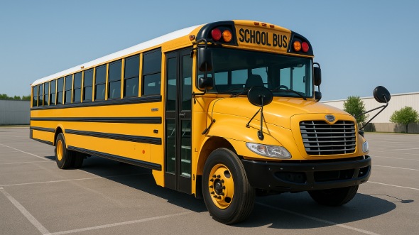 Exterior of Charter Bus Company Hartford's School Bus in Hartford